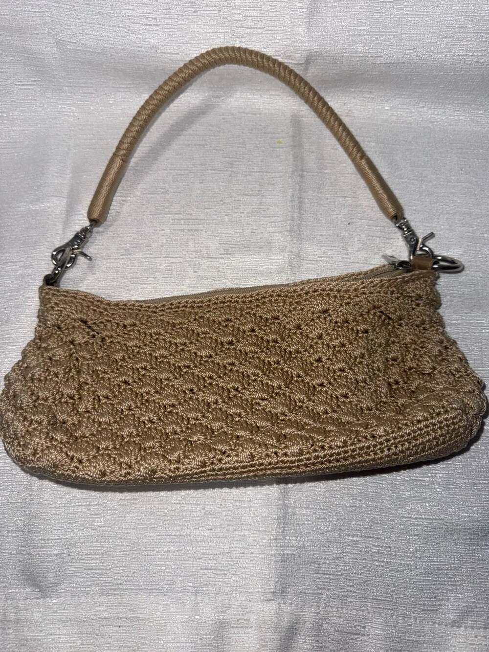 The Sak Original Crochet Shoulder Bag in Tan